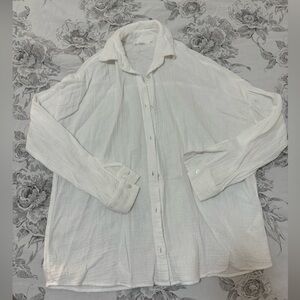 OAK + FORT Cotton Gauze Shirt Size S/M
